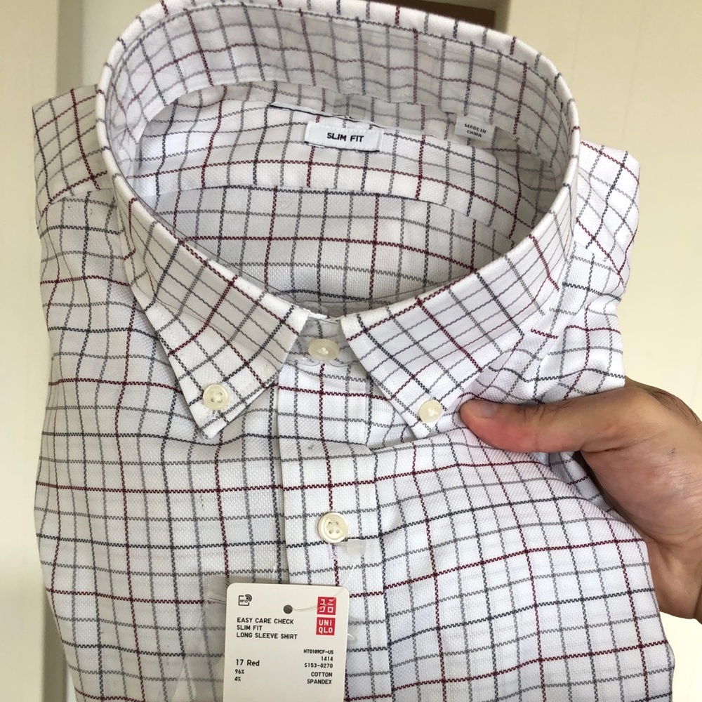 Uniqlo men’s slim stretch fit shirt